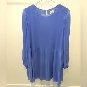 Aritzia Wilfred Daydreamer mini dress in soft iris blue size small